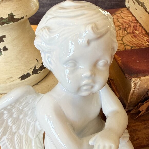 Vintage Angel Baby Sitting Down - Picture 12 of 15